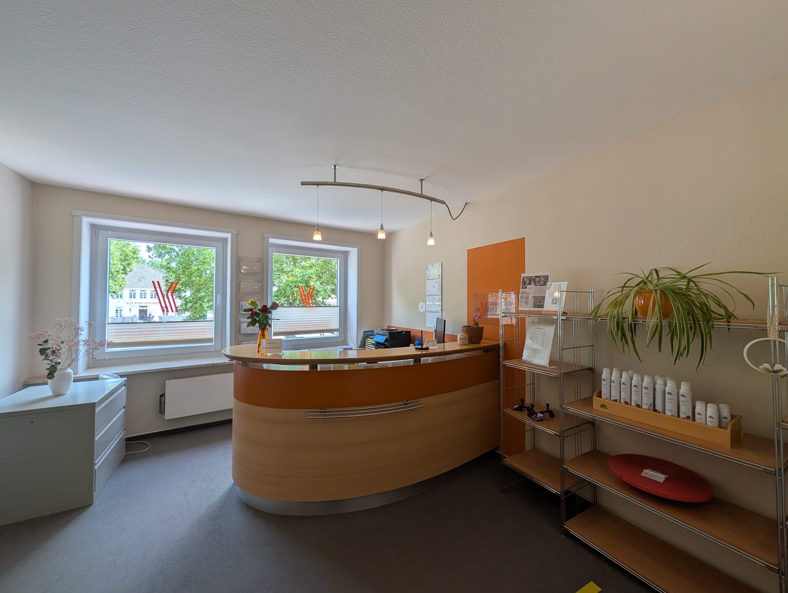 Empfang der Praxis für Physiotherapie Elena Schwarck in Neustadt in Holstein